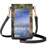 Coloranimal Lion Peacock Leather Phone Bag