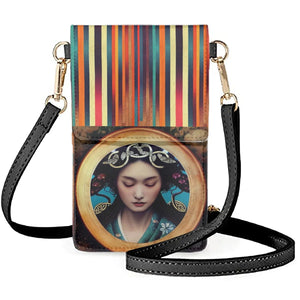 Coloranimal Women's Oil Painting Leather Phone Bag