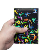 Colored Bird Passport Cover Waterproof PU Leather Holder