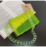 Colorful Acrylic Clutch Bag For Evening Party