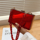 Colorful Acrylic Clutch Bag For Evening Party
