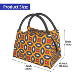 Colorful African Ankara Pattern Insulated Lunch Bag for Women