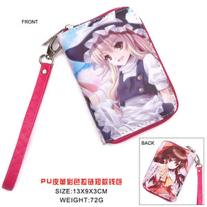 Anime TouHou Project Money Bag Marisa/Hakurei Reimu PU Short Wallet