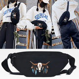 Colorful Bear Print Waist Bag Outdoor Sports Fashion Chest Pouch