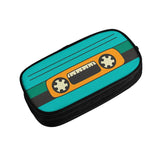 Colorful Cassette Tape Pen Box Student School Anime Zipper Pen Bag