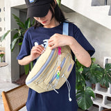 Colorful Chain Waist Bag Waterproof Nylon Fanny Pack