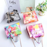 Colorful Cloud Handbag Small Square Bag Women Shoulder Bags All-match Hot
