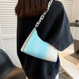 Colorful Women's Shoulder Bag Chain Party Underarm Bag for Female Small Purse