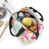Colorful Dogs Paws Cooler Lunch Box Insulated Lunch Bag Thermal Food Picnic Bags