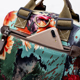 Colorful Flower Baby Diaper Bags Travel Maternity Bag Backpack Nappy Bag