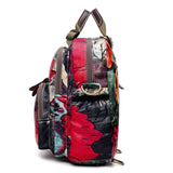 Colorful Flower Baby Diaper Bags Travel Maternity Bag Backpack Nappy Bag