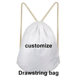 Flower Print Drawstring Backpack Casual Daypack Mochila