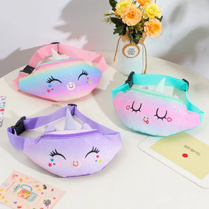 Girls Unicorn Waist Pack Fanny Pack Crossbody Bag Shoulder Bag