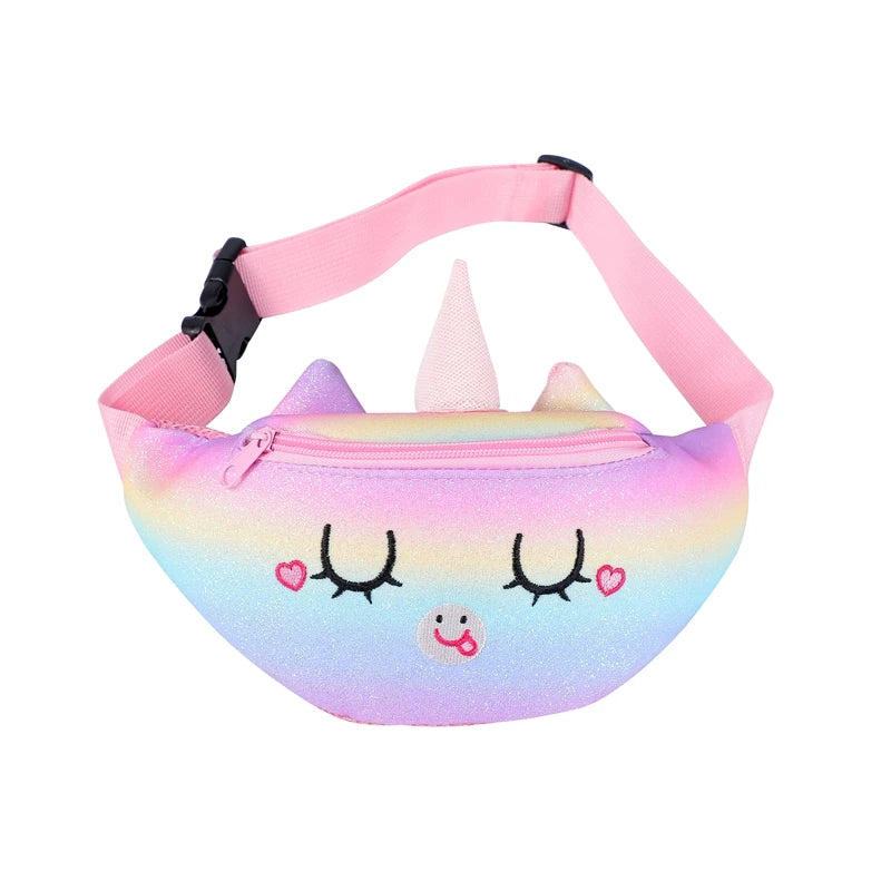 Girls Unicorn Waist Pack Fanny Pack Crossbody Bag Shoulder Bag
