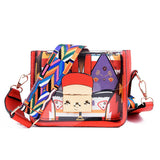 Colorful Graffiti Transparent Shoulder Bags PVC Jelly Bag