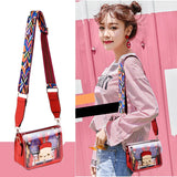 Colorful Graffiti Transparent Shoulder Bags PVC Jelly Bag