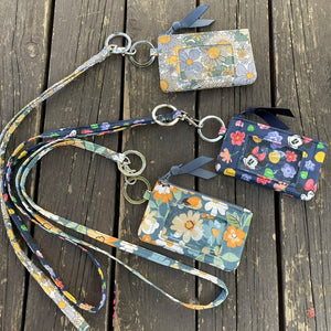 Colorful Journey Cotton Lanyard Wallet for Women