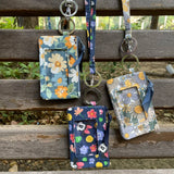 Colorful Journey Cotton Lanyard Wallet for Women