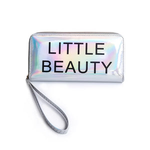 Colorful Laser Letters Wallets for Women PU Standard Wallet
