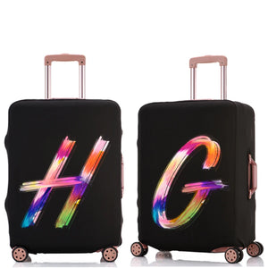 Colorful Letters Luggage Cover Elastic Dust Cover Anti-scratch