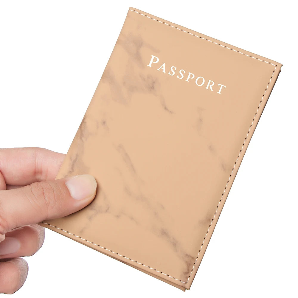 Colorful Marble Passport Cover Waterproof Case Holder Travel Cover