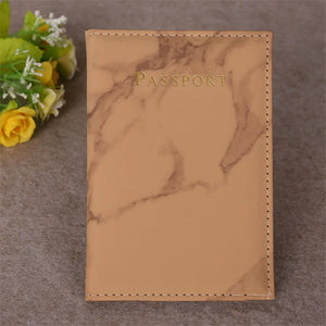 Colorful Marble Style Passport Cover Waterproof Passport Holder Travel