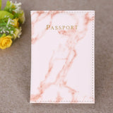 Colorful Marble Style Passport Cover Waterproof Passport Holder Travel Cover