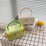 Colorful Pattern Small Women Square Bags Candy Portable Shoulder Messenger Bag