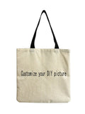 Leopard Printed Linen Bag Retro Casual Shopping Bag