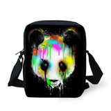 Colorful Printing Animal Panda Messenger Bag for Women