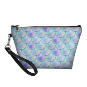 Colorful Scales Print Makeup Bag Toiletries Organizer