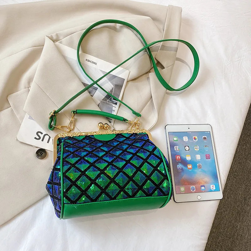 Colorful Sequins Party Clutch Crossbody Bag Totes Shoulder Bag