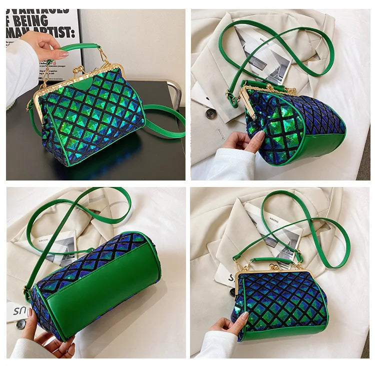 Colorful Sequins Party Clutch Crossbody Bag Totes Shoulder Bag