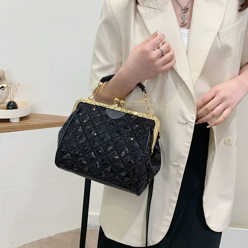 Colorful Sequins Party Clutch Crossbody Bag Totes Shoulder Bag