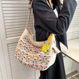 Colorful Shoulder Bags Women Large Capacity Canvas Tote Bag All-match
