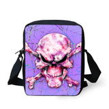 Colorful Skeleton Style Pattern Teenager Kids Messenger Bag