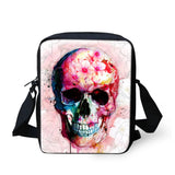Colorful Skeleton Style Pattern Teenager Kids Messenger Bag