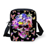 Colorful Skeleton Style Pattern Teenager Kids Messenger Bag