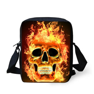 Colorful Skeleton Style Pattern Teenager Kids Messenger Bag