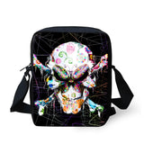 Colorful Skeleton Style Pattern Teenager Kids Messenger Bag