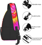 Tie Dye Pattern Sling Bag for Travel Hiking