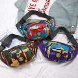Colorful Waterproof Waist Bag for Travel