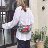 Colorful Waterproof Waist Bag for Travel
