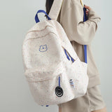 Waterproof Nylon Backpack Women Casual School Bag Shoulder Bag