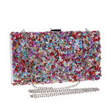 Colorful Women Evening Bag Small Clutch Shoulder Chain Handbags