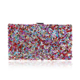 Colorful Women Evening Bag Small Clutch Shoulder Chain Handbags