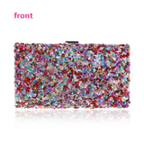 Colorful Women Evening Bag Small Clutch Shoulder Chain Handbags