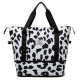 Colorful Women Handbag Nylon Luggage Bags Large Capacity Print Hand Luggage