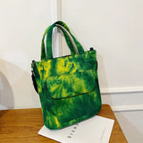 Printed Canvas Postman Bag Japanese-style Handbag