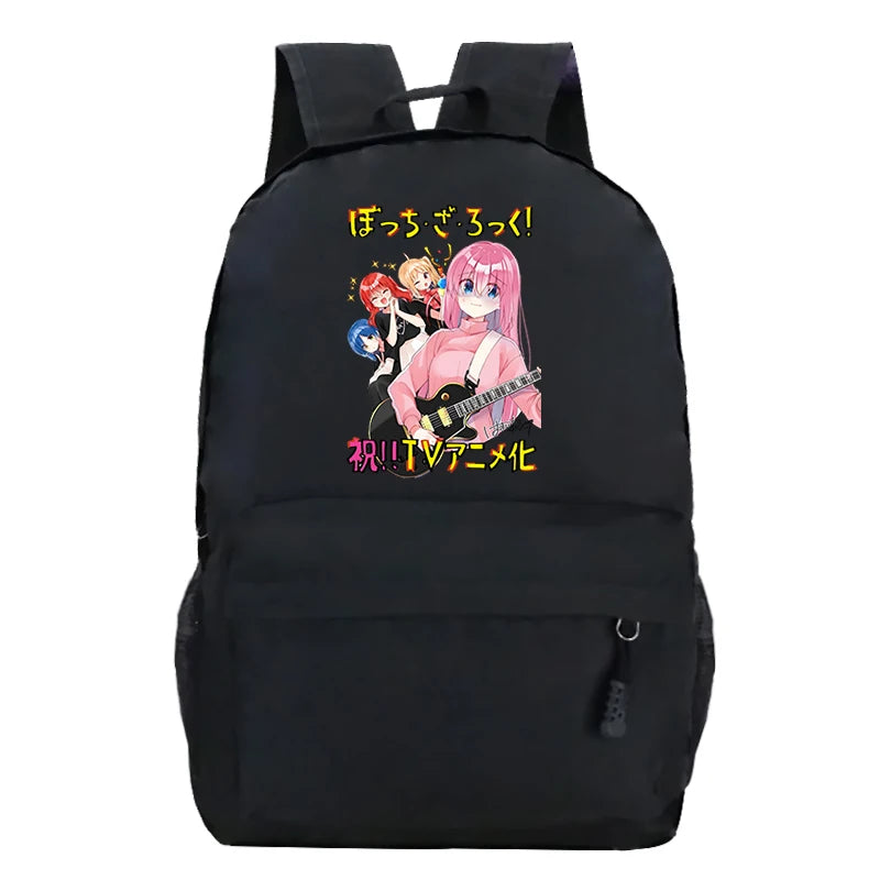 Comic Bocchi The Rock Backpack Kids Harajuku Canvas Bag